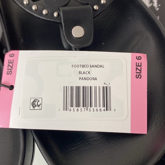 Dolce Vita footbed sandal Pandora size 6 black sandals NEW in box - Picture 7 of 13